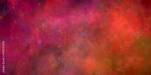 Abstract background with space for text Abstract colorful background with paint adn Nebula an interstellar cloud of star dust. Starry deep outer space. Digital painted abstract design.