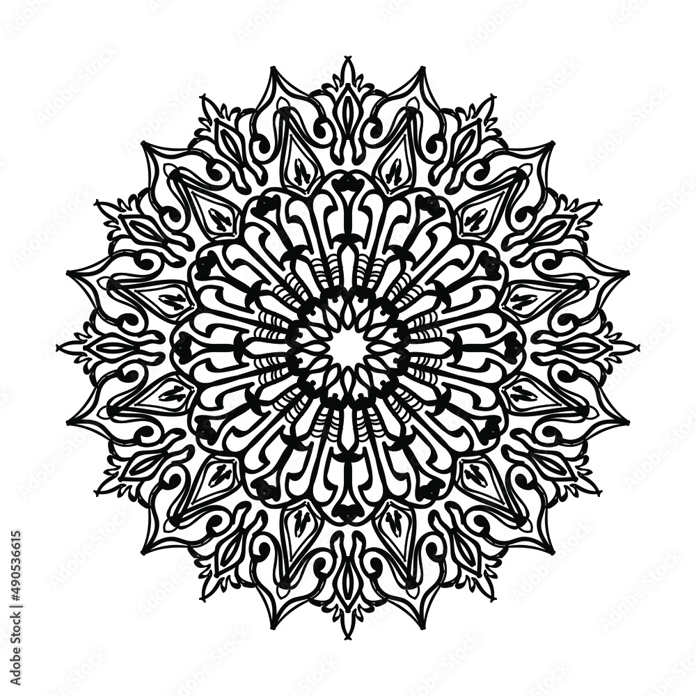 Hand drawn mandala. decoration in ethnic oriental doodle ornament. Hand drawn mandala. decoration in ethnic oriental doodle ornament.
