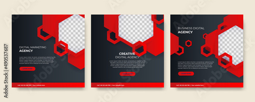 Modern universal social media post template. Web banner, flyer or poster for ads offer sale promotion marketing. Design for travel, business, food menu, fashion, creative digital agency.