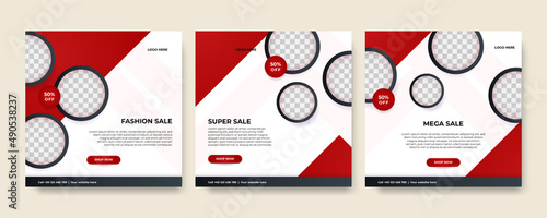 Modern universal social media post template. Web banner, flyer or poster for ads offer sale promotion marketing. Design for travel, business, food menu, fashion, creative digital agency.