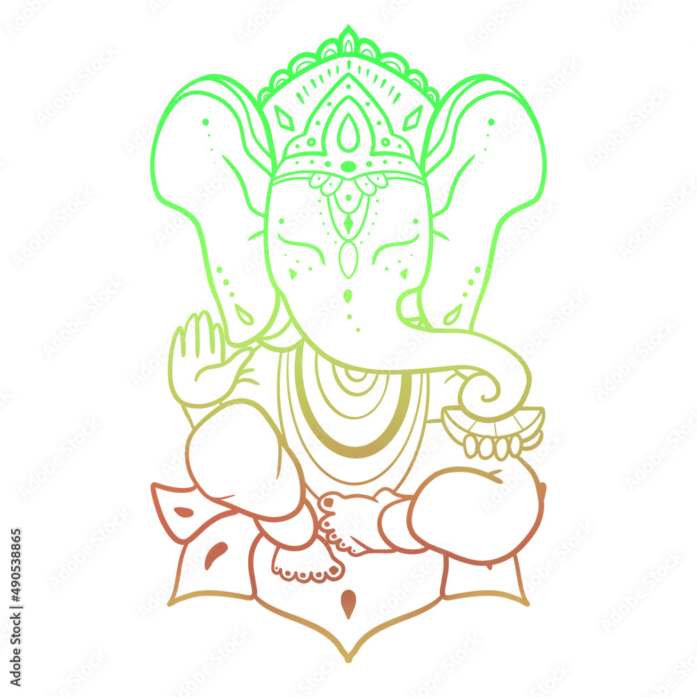 Ganesha, indian deity Ganesha, indian deity