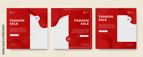 Modern universal social media post template. Web banner, flyer or poster for ads offer sale promotion marketing. Design for travel, business, food menu, fashion, creative digital agency.