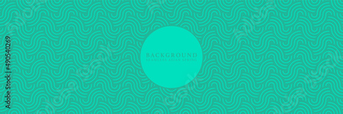 Asian background motif in oriental geometric style. Blue seamless pattern for wrapping, banner, fabric, texture. Japanese vector spring flow ornament.