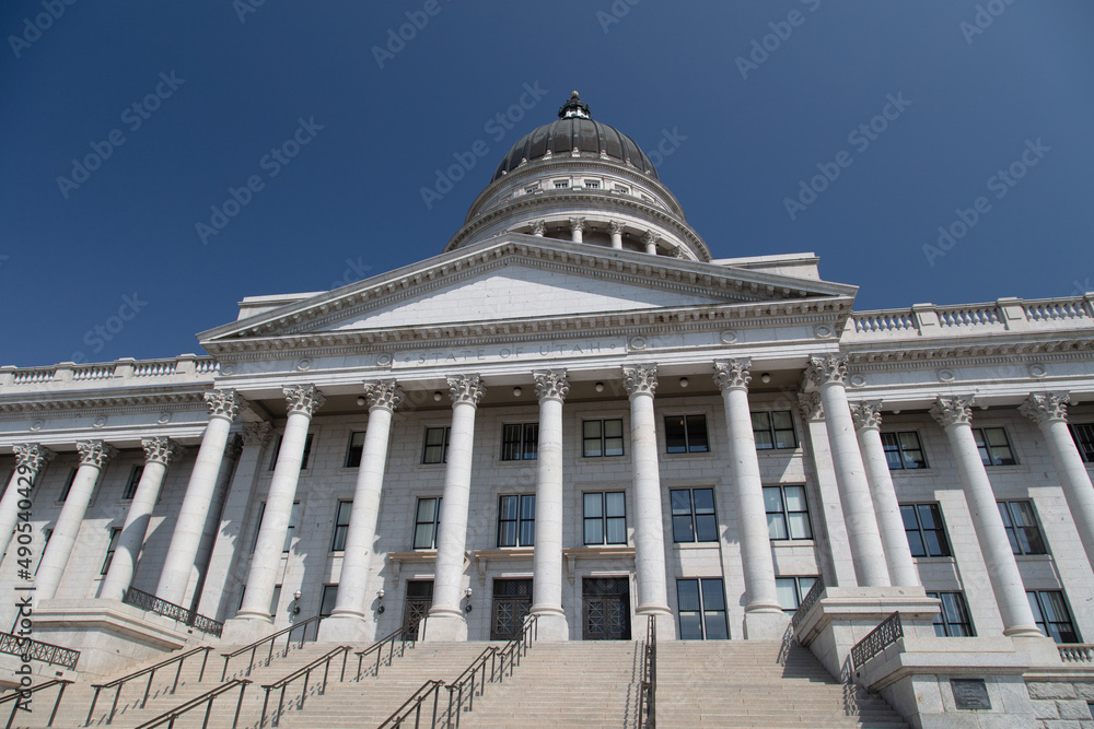 Utah state capitol building in Salt Lake City, Utah
