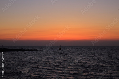 Beautiful sunset scene in the western sea of Jeju Island © Zorba