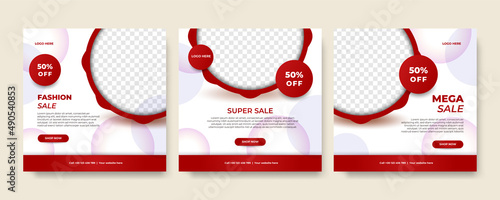 Modern universal social media post template. Web banner, flyer or poster for ads offer sale promotion marketing. Design for travel, business, food menu, fashion, creative digital agency.