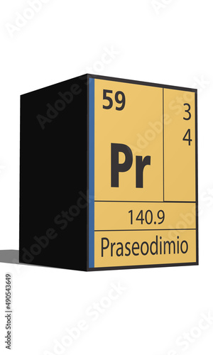 Praseodimio, Elementos de la tabla periódica