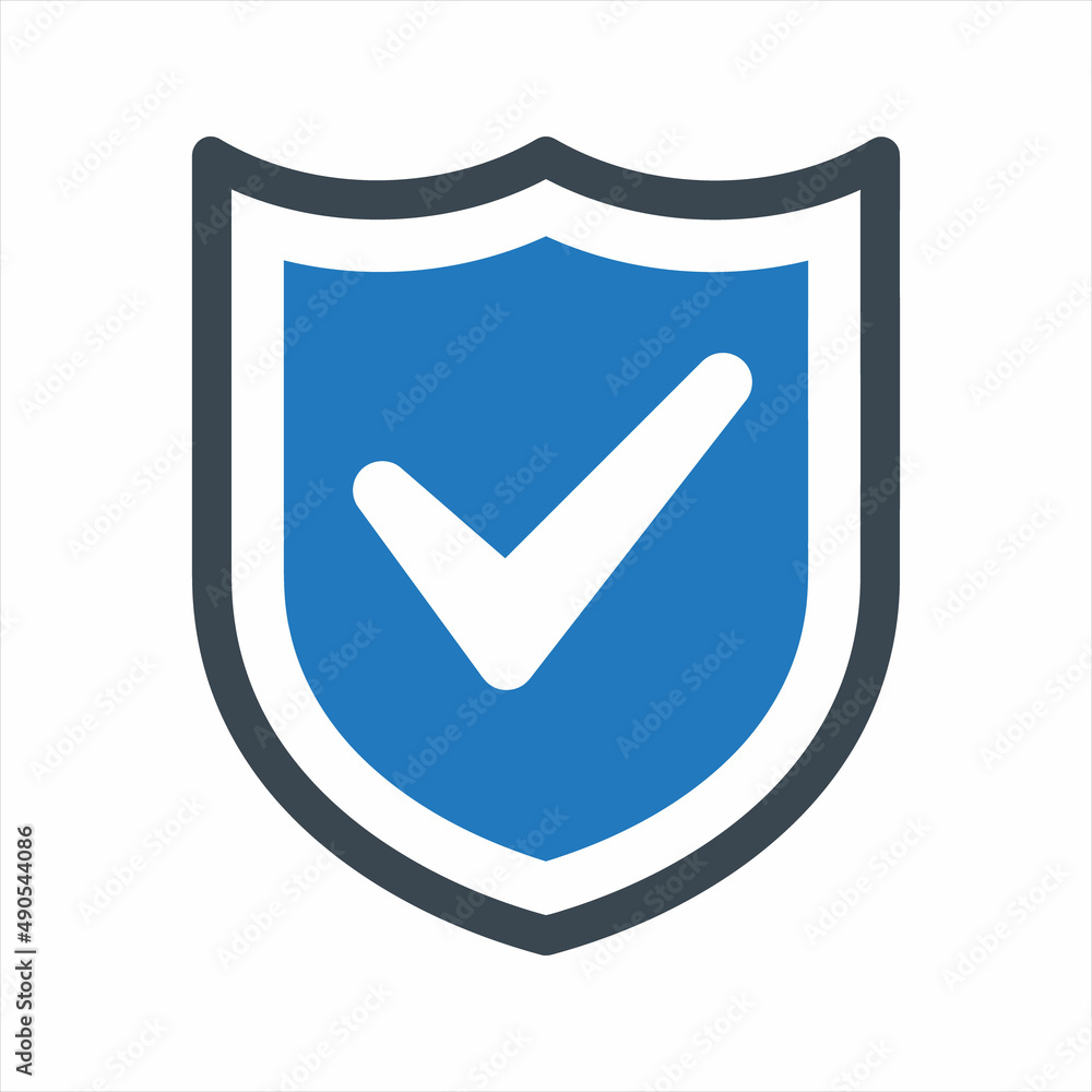 Shield Icon. Vector And Glyph Shield Icon. Vector And Glyph