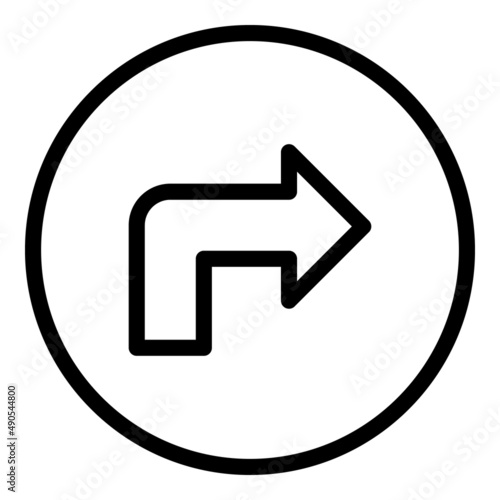 Parking move direction icon outline vector. Space zone. Bike place