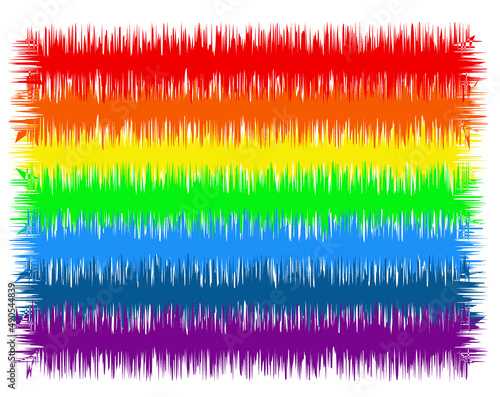 Flag Rainbow colors. Pride month. Illustration