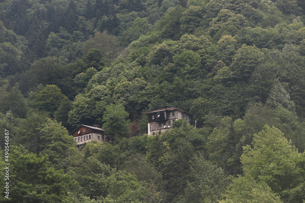 A beautiful landscape from the Elevit plateau  of Rize in Black Sea region of Turkey.