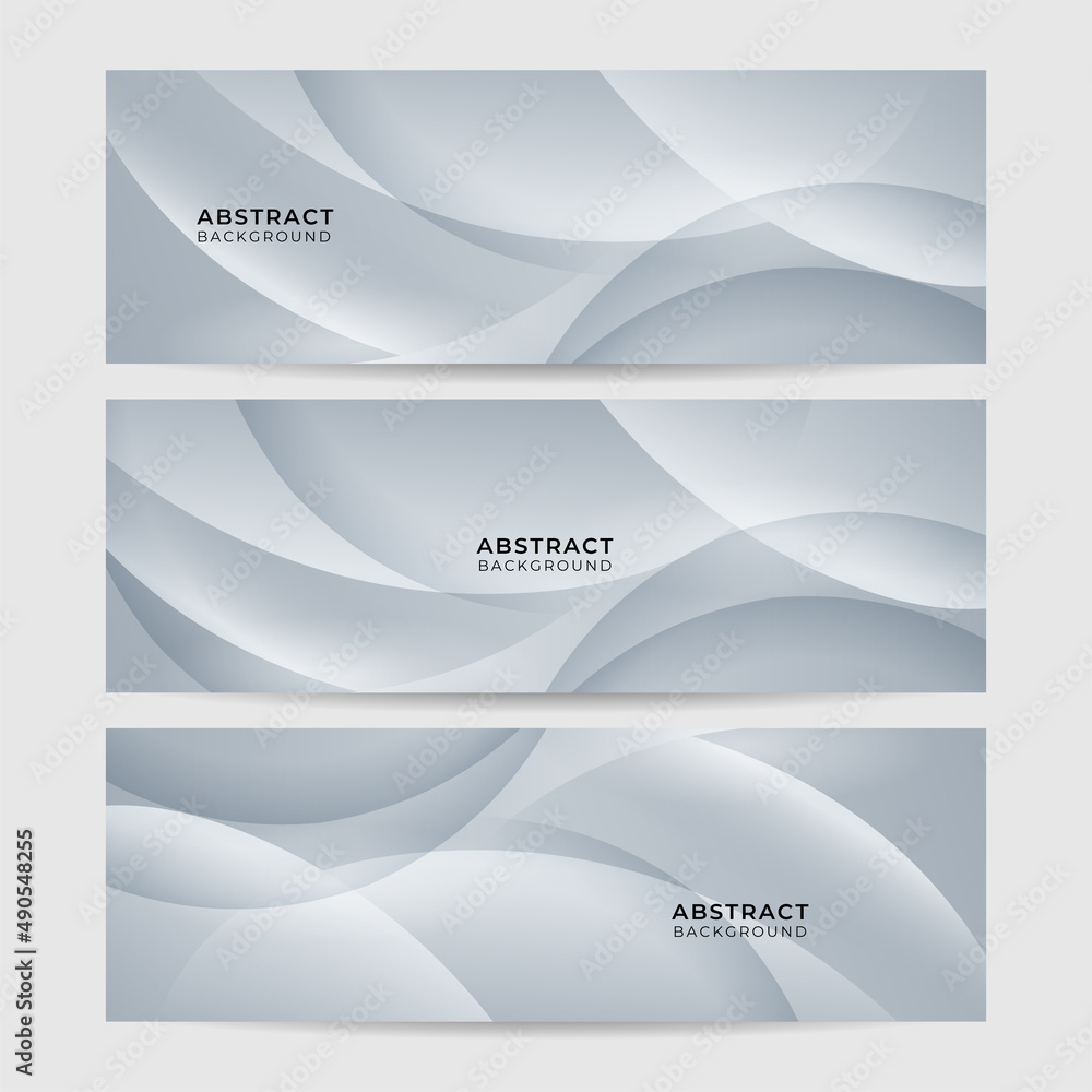 Vector abstract graphic design banner pattern background template. White abstract banner background