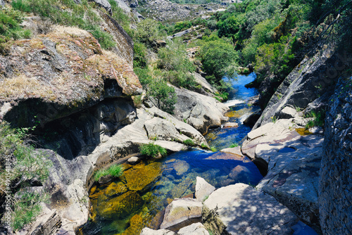 Canvastavla Laboreiro river, Castro Laboreiro village, Peneda Geres National Park, Minho, Po