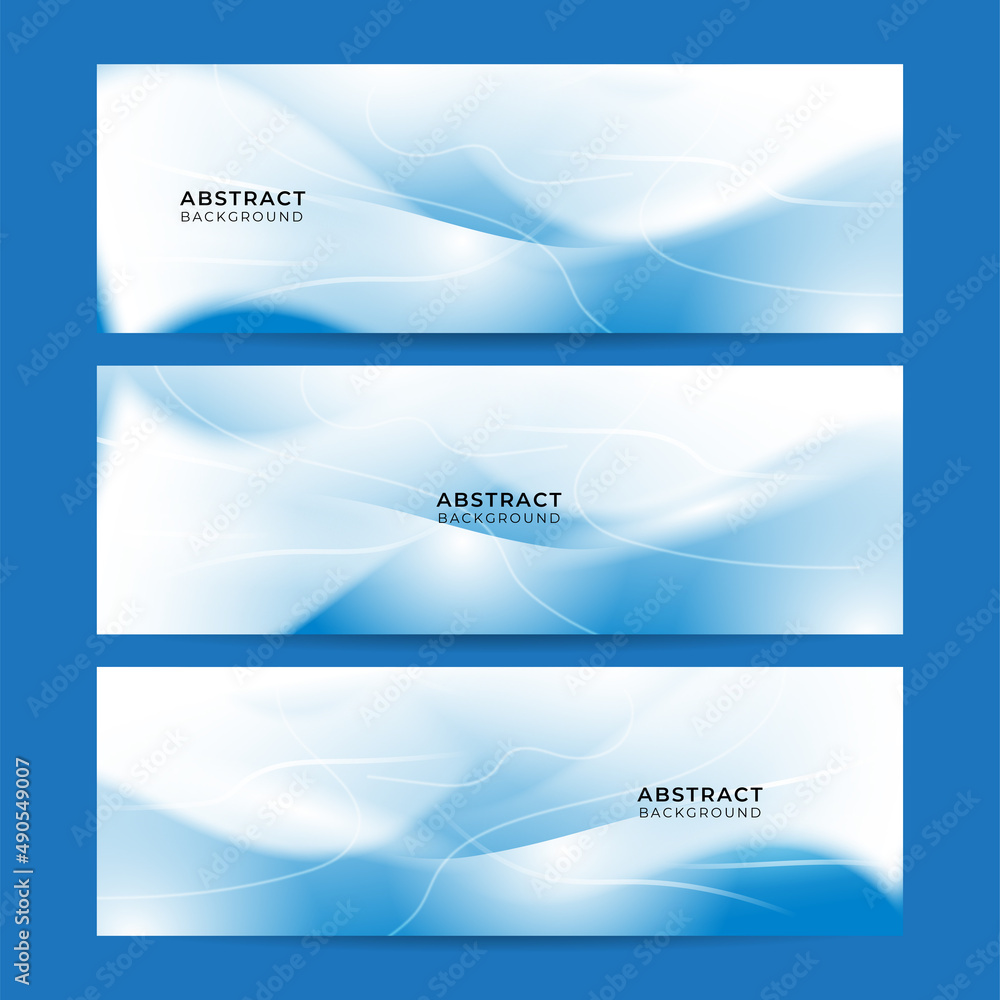 Vector abstract graphic design banner pattern background template. Blue abstract banner background