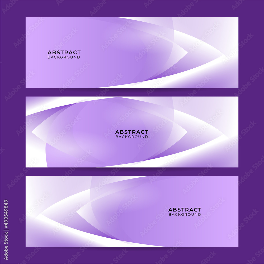 Naklejka premium Vector abstract graphic design banner pattern background template. Purple violet abstract banner background
