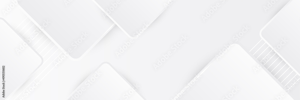 Vector abstract graphic design banner pattern background template. White abstract banner background Vector abstract graphic design banner pattern background template. White abstract banner background
