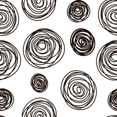 Papier peint photo Style vintage patrons Motif abstrait dessiné à la main  © olegganko