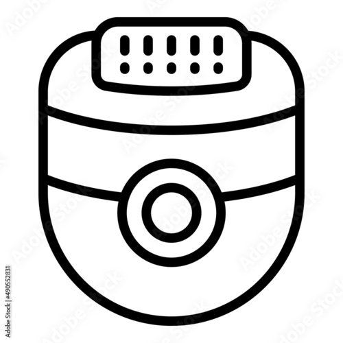 Epilator icon outline vector. Hair epilation. Skin beauty