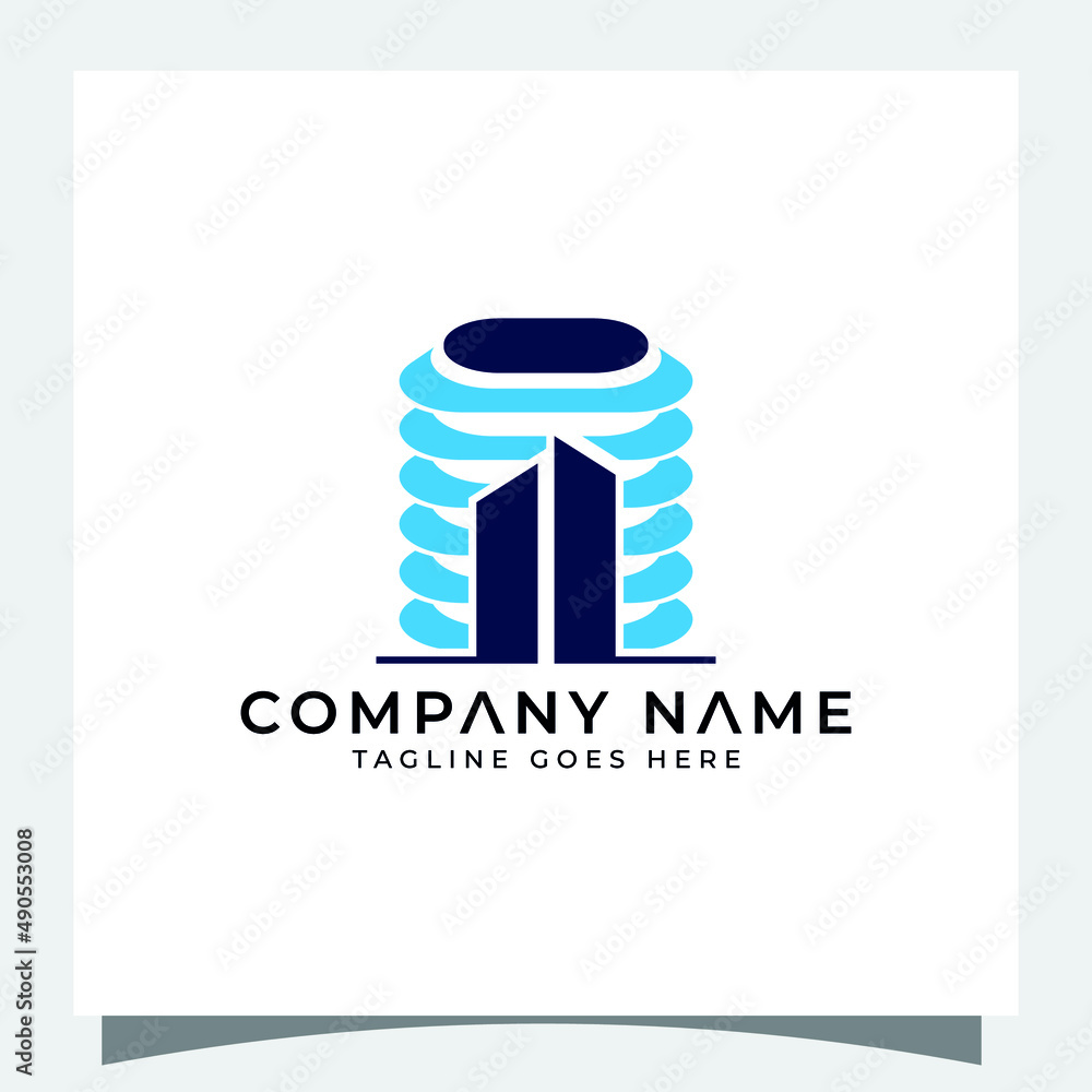 Architecture building logo design template real estate services Architecture building logo design template real estate services