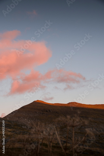 Ordesa valley Mountains at sunset