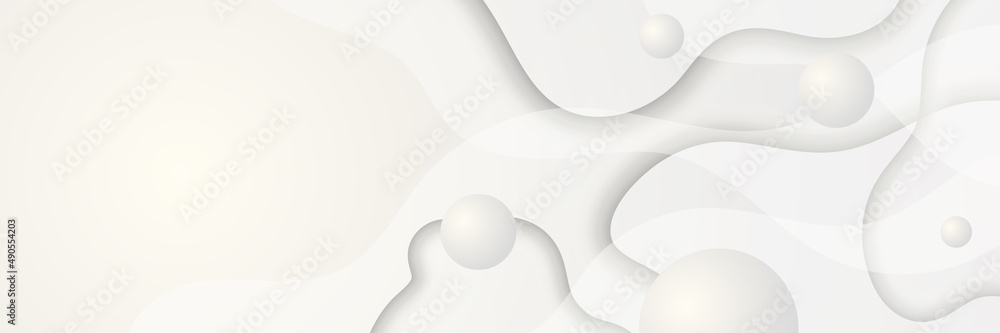Vector abstract graphic design banner pattern background template. White abstract banner background Vector abstract graphic design banner pattern background template. White abstract banner background