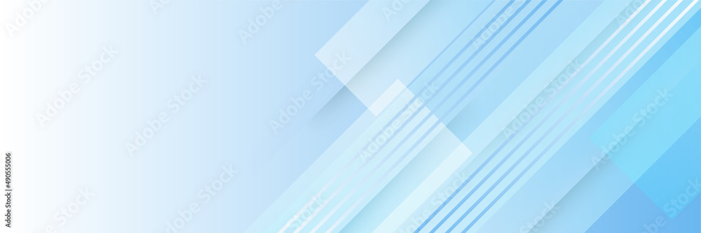 Obraz premium Vector abstract graphic design banner pattern background template. Blue abstract banner background