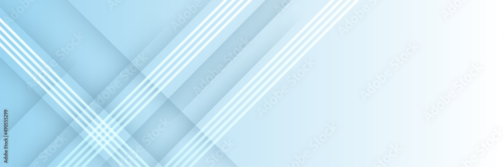 Obraz premium Vector abstract graphic design banner pattern background template. Blue abstract banner background