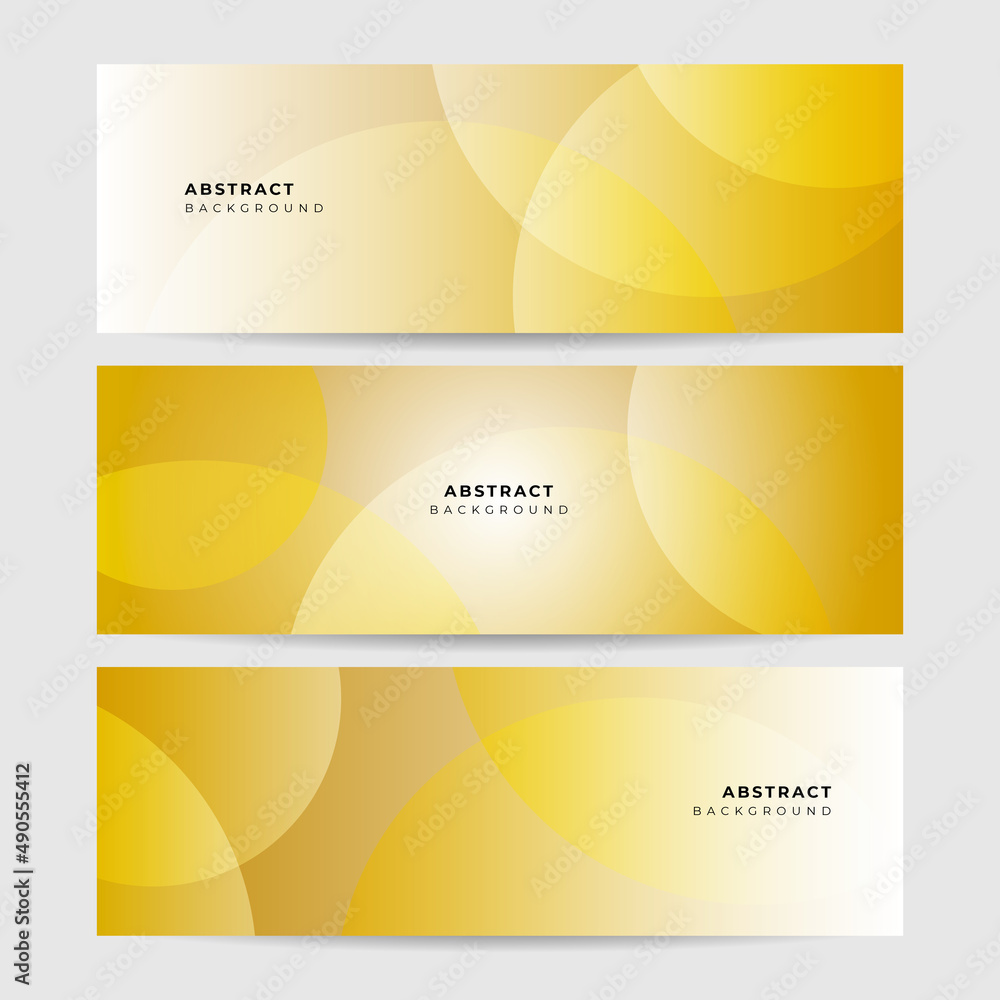 Fototapeta premium Vector abstract graphic design banner pattern background template. Orange yellow abstract banner background