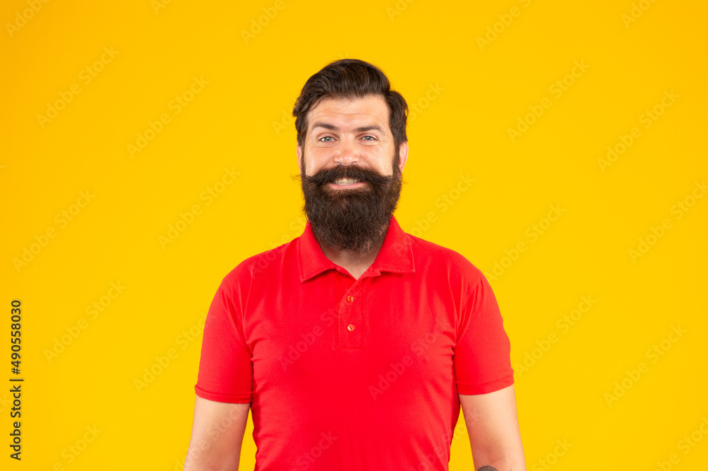 brutal caucasian guy with moustache. confident and handsome bearded man brutal caucasian guy with moustache. confident and handsome bearded man