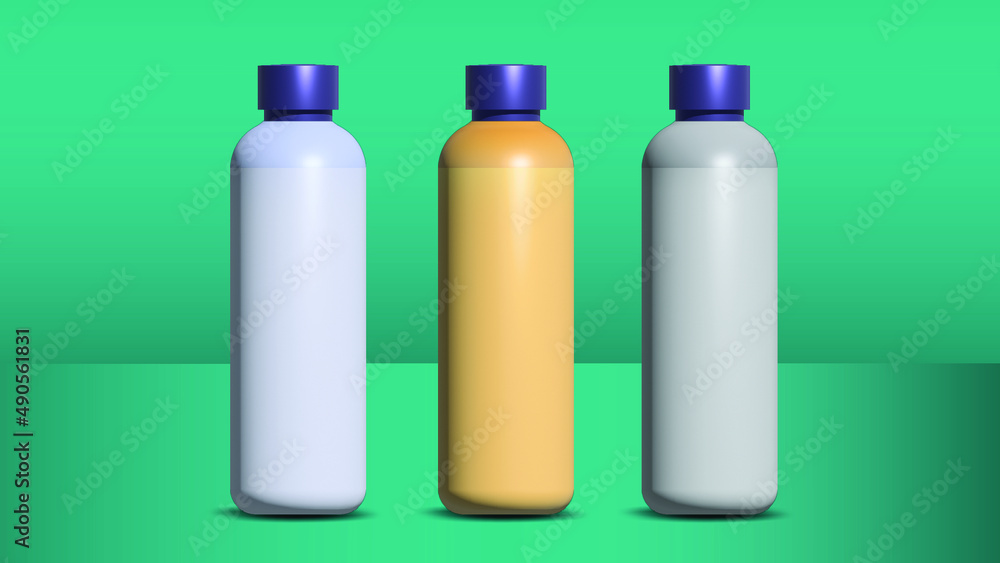 Reusable bottle, 3d, editable Reusable bottle, 3d, editable