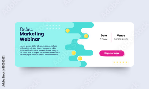 social media banner vector template. we banner template. creative banner design.