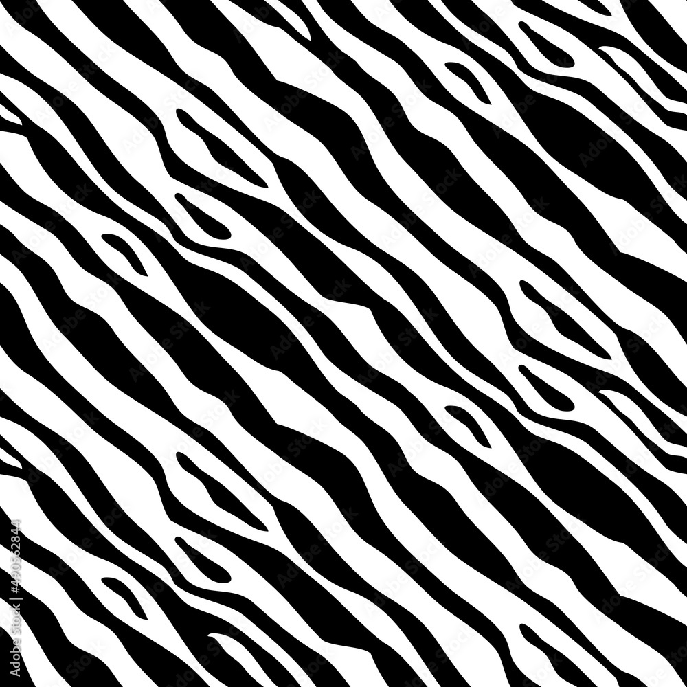 Abstract Cute Zebra Textile Seamless Pattern Design Background. Illustration