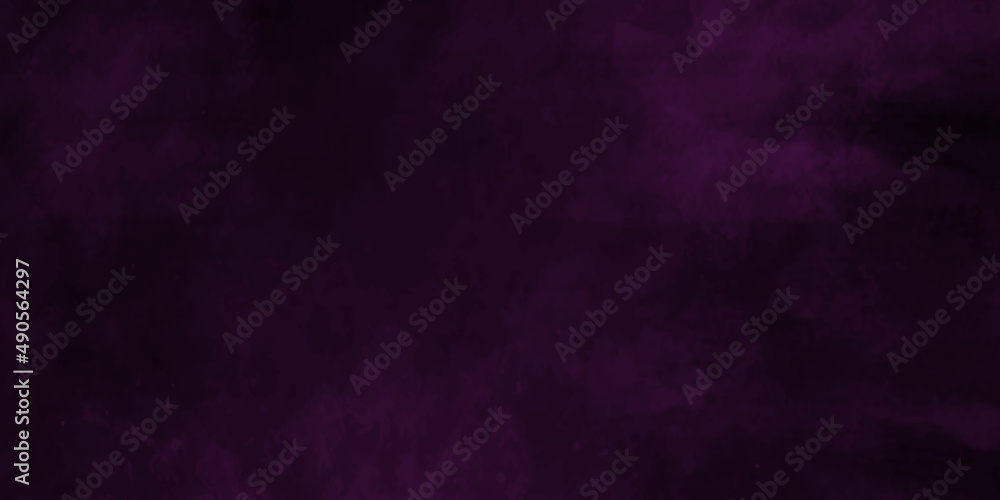 Fototapeta premium Abstract cosmic fuchsia neon paper textured aquarelle canvas for modern creative design. Bright light red ink watercolor on black background. Magenta paper texture water color and grunge Design.