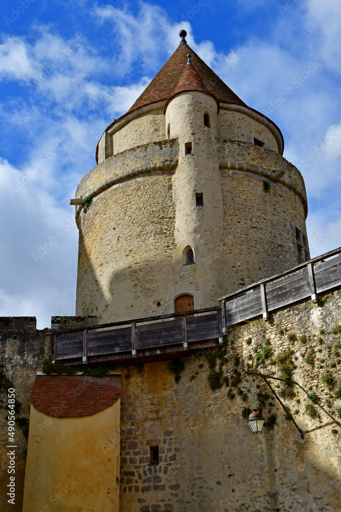 Blandy les Tours, France - august 21 2020 : the historical castle