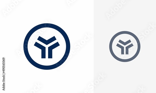 Letter Y logo. Icon design. Template elements. Geometric abstract logos