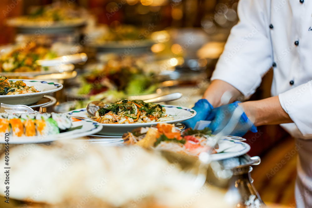 restaurant food on non isolated background restaurant food on non isolated background
