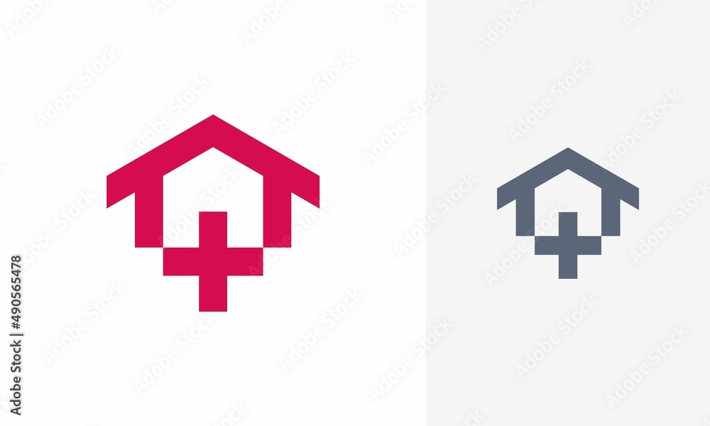 Fototapeta premium home medical logo design. home medical icon, logo design template