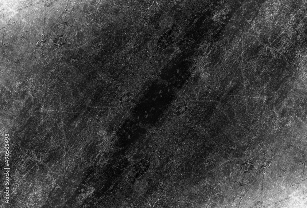Naklejka premium Scratches dark gray concrete surface with grunge texture