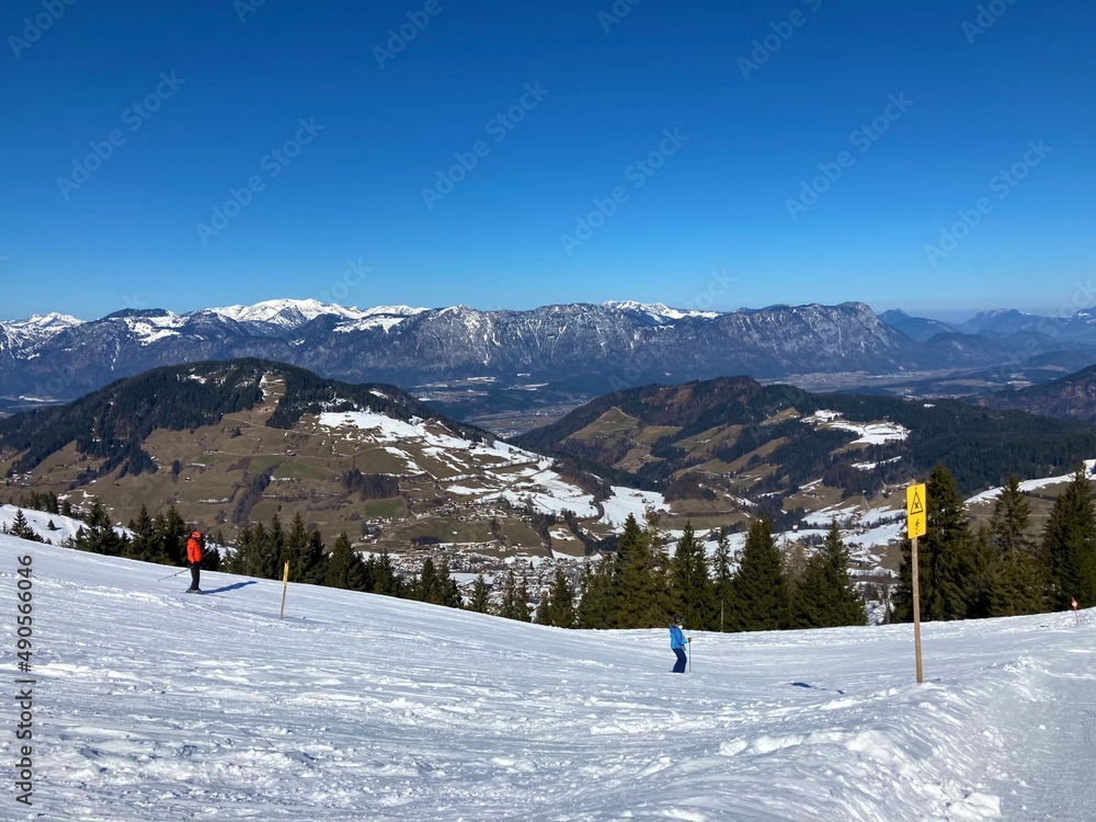 ski resort in the Alp mountains - Wildschoenau in Austria