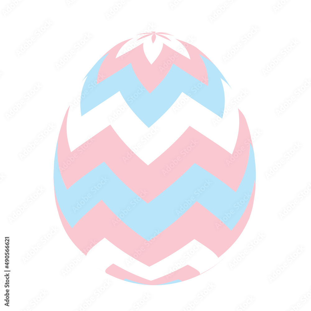 Painted easter egg simple icon. Illustration Painted easter egg simple icon. Illustration
