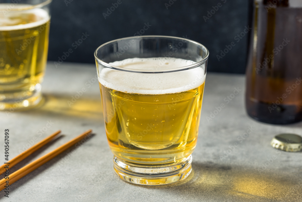 Boozy Refreshing Japanese Sake Bomb Cocktail Boozy Refreshing Japanese Sake Bomb Cocktail