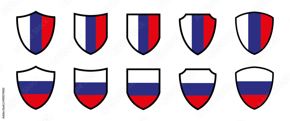 Russia Shield Flag Icon