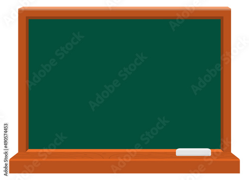 Chalkboard icon. Cartoon blackboard with chalk. School symbol