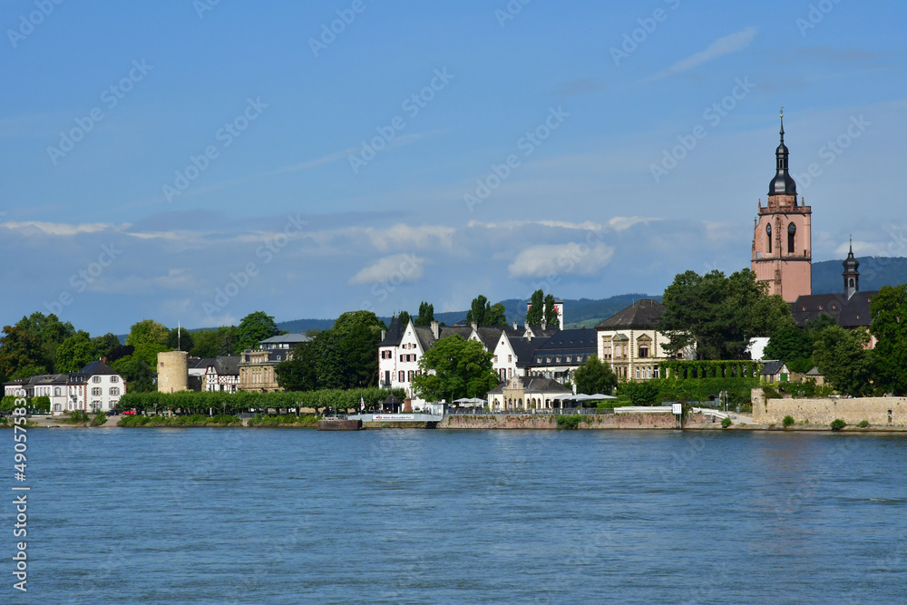 Rhine valley; Germany- august 11 2021 : the Rhine valley