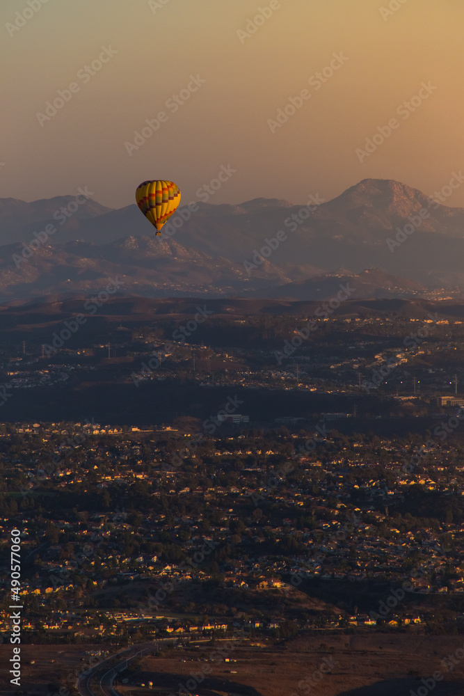 Hot Air Ballon at sunset