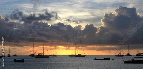 Fort de France bay, La Martinique, west indies, france