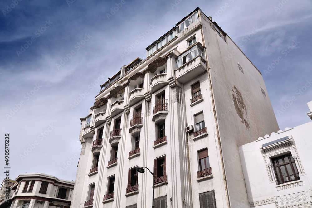 Fototapeta premium Street in Casablanca, Morocco