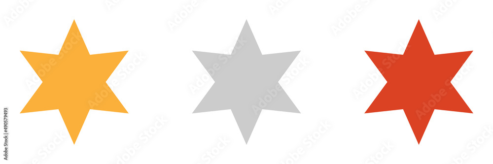 Gold, silver, bronze award, reward star icon, symbol Gold, silver, bronze award, reward star icon, symbol