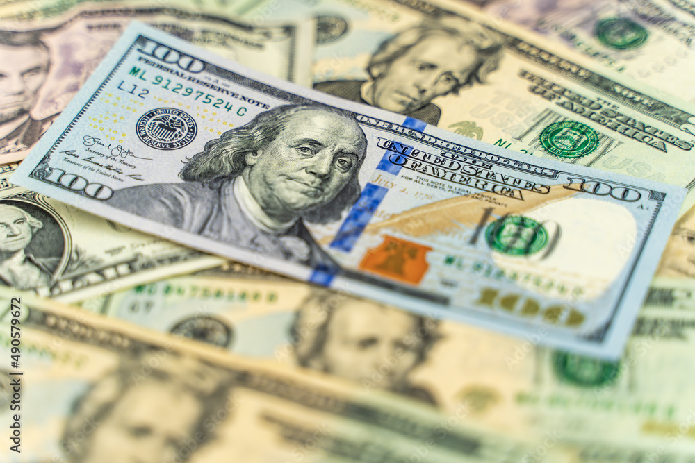 Background with money American dollar bills. Background with money American dollar bills.