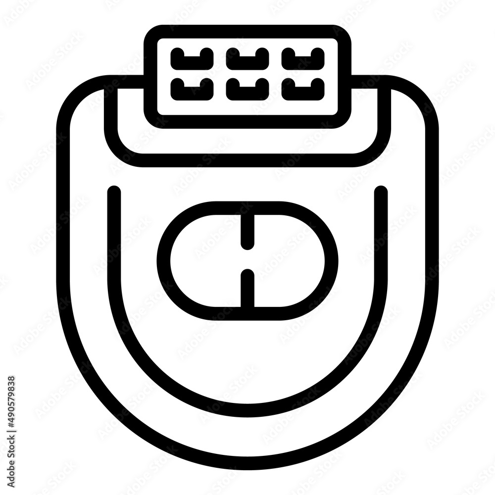 Epilator removal icon outline vector. Skin cream. Care beauty Epilator removal icon outline vector. Skin cream. Care beauty